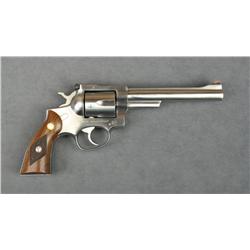 Ruger Security Six DA revolver, .357 Magnum  cal., 6” barrel, stainless steel  construction, checker