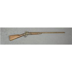 Springfield percussion rifle period modified  to a fowler, .70 cal., 33” round barrel, lock  with US