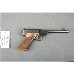 Belgian-made Browning Challenger semi-auto  target revolver, .22LR cal., 6-3/4” barrel,  blue finish