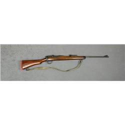 Sporterized B.S.A. Enfield bolt-action rifle,  no magazine, .303 British cal., 25” barrel,  military