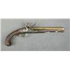 Image 1 : Brass barrel flintlock pistol, .58 cal., 9”  barrel marked “J. Rea Hinorics, London” with  proofs at