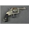 Image 2 : H&R “The American” Model DA revolver, .38  cal., 2-1/2” octagon barrel, nickel finish,  checkered bl
