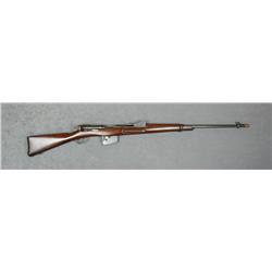 Schmidt-Rubin straight pull bolt-action Swiss  rifle, 7.5mm cal., 30-1/2” barrel, blue  finish, wood