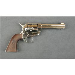 Colt SAA 1st Generation blackpowder revolver,  re-worked from .44RF cal. to 44-40 cal.,  re-nickeled
