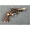 Image 1 : Colt Python Model DA revolver, .357 Magnum  cal., 4” barrel, nickel finish, combat  checkered medall