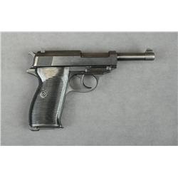 Walther byf 43 P38 semi-auto pistol, Nazi  proofed, 9mm cal., 5” barrel, military black  finish, gro