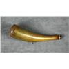 Image 1 : Great set of old powder horns including a  large horn with circular designs, wood plug  and old leat
