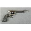 Image 1 : Colt New Frontier Model SAA revolver, .22  cal., 6” barrel, blue and case hardened  finish, checkere