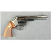 Image 1 : Colt Trooper MK III DA revolver, .357 Magnum  cal., 6” barrel, black finish, checkered  combat medal
