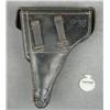 Image 1 : Lot of two WW II collectibles including a  nazi marked P38 leather flap holster with  replaced flap 