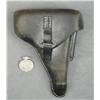 Image 2 : Lot of two WW II collectibles including a  nazi marked P38 leather flap holster with  replaced flap 