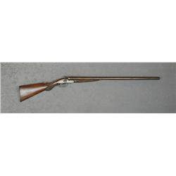 Sharp & Co. SxS exposed hammer shotgun, 12  gauge, 30” laminated steel barrels, checkered  wood stoc