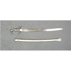 European military sword and scabbard, approx.  33” with an approx. 27” blade marked  “Weyersberg Kir