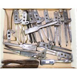 Bonanza lot of 19 misc. bullet molds for  percussion revolvers including 4 brass molds  with the res