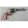 Image 2 : Italian Uberti flat top target copy of a Colt  SAA revolver, .45LC cal., 5-1/2” barrel,  blue and ca