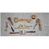 Image 1 : Bonanza lot of several dozen misc. powder  measurers from different makers, some with  rosewood hand