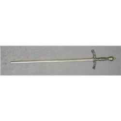 Victorian era sword with cast iron grip,  pommel and cross guard, approx. 44” overall  with an appro