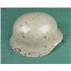 Image 4 : German style metal military helmet painted  grey with majority of that finish remaining;  some nicks