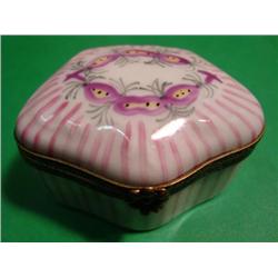 French hand painted Limoges box signed by artist