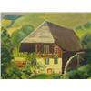 Image 3 : Oil on board French countryside dated 1947