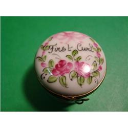 French hand painted Limoges box signed by artist