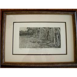 Whispering Woods Etching Signed and Numbered by Coleman