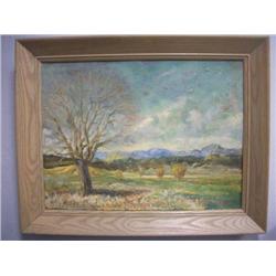 Antique Landscape Painting Signed - E.W. REDFIELD