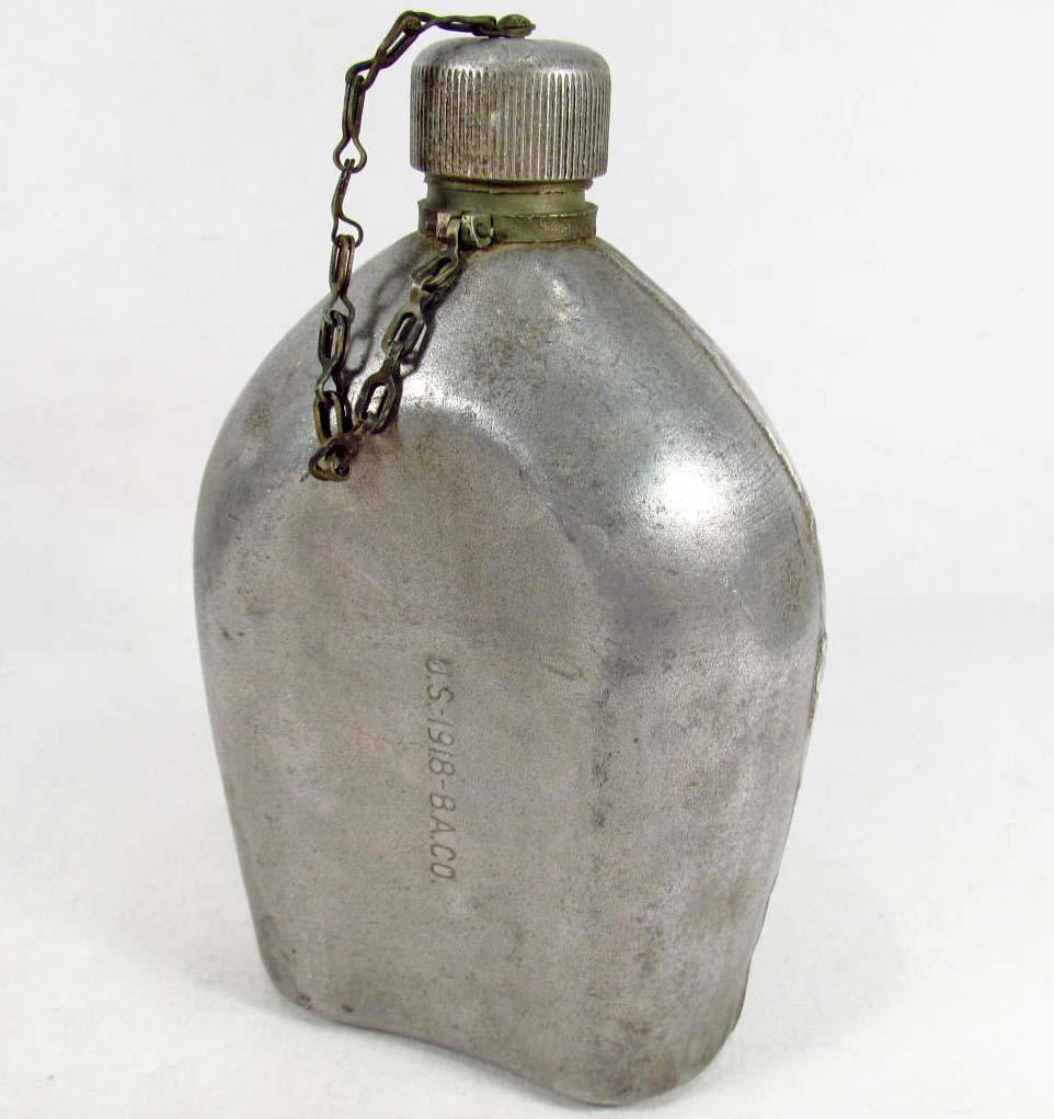 US WW1 ARMY GAS MASK CANISTER AND CANVAS BAG