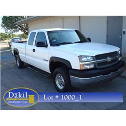 2003 CHEVY 2500HD, 4DR EXT CAB