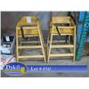 Image 1 : WOOD HIGH CHAIRS (X2)