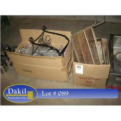 PANS, FRY BASKETS, & CONDIMENT HOLDERS (X2 BOXES)