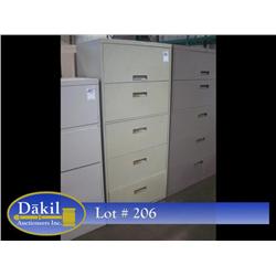 5 DRAWER LATERAL FILE CABINET