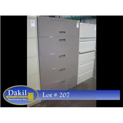 5 DRAWER LATERAL FILE CABINET