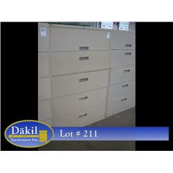 5 DRAWER LATERAL FILE CABINET