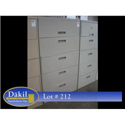 5 DRAWER LATERAL FILE CABINET