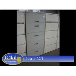 5 DRAWER LATERAL FILE CABINET
