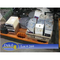 PALLET OF TOILET PAPER DISPENSERS, NAPKIN DISPENSERS, & HOT WATER DISPENSERS