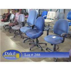 MISC CASTERED CHAIRS (X7)