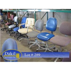 MISC CASTERED CHAIRS (X8)