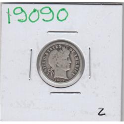 1909 O BARBER DIME