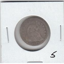 1857 SEATED DIME