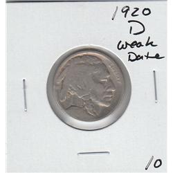 1920 D BUFFALO NICKEL