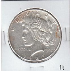 1926 S $1 SILVER DOLLAR PEACE