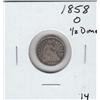Image 1 : 1858 O 1/2 DIME