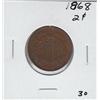 Image 1 : 1868 2 CENT PIECE