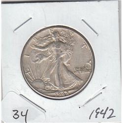 1942 HALF WALKING LIBERTY