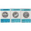 Image 1 : 3 SILVER ROUNDS COMMEMORATIVE CLAD VERY LOW MINTAGE