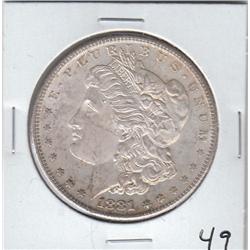1881 S $1 MORGAN SHARP UNC