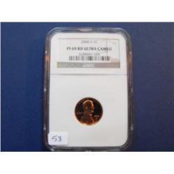 2000 S 1c Cent PROOF RED NGC 69