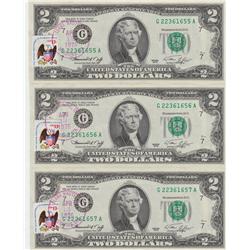 RUN OF 3 GEM FIRST DAY ISSUES $2 1976 BICENTENNIAL